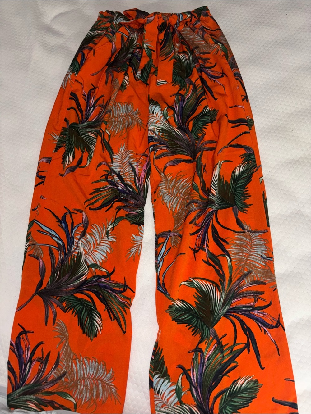 Orange Tropical Pants🌴🧡